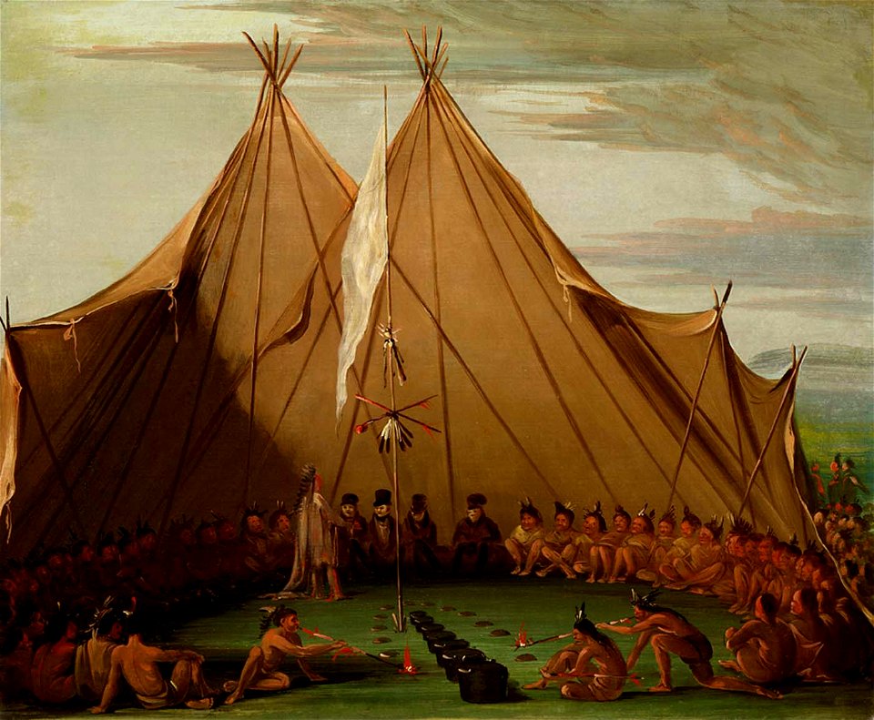 George Catlin - Sioux Dog Feast - 1985.66.494 - Smithsonian American Art Museum