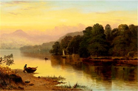 George Cole - A River in Wales