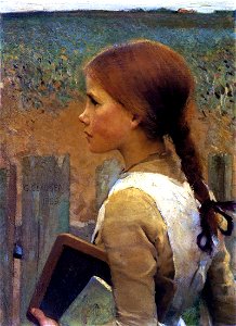 George Clausen - natte. Free illustration for personal and commercial use.
