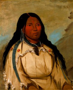 George Catlin - Tow-ée-ka-wet, a Cree Woman - 1985.66.178 - Smithsonian American Art Museum