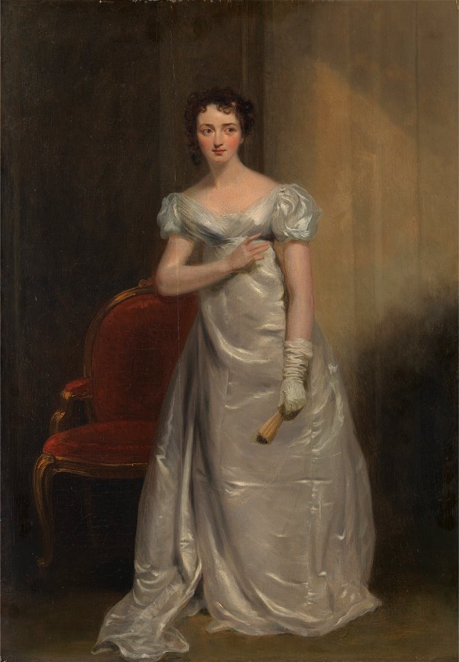 George Clint - Harriet Smithson as Miss Dorillon, in Wives as They Were, and Maids as They Are by Elizabeth Inchb... - Google Art Project