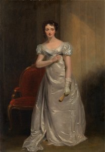 George Clint - Harriet Smithson as Miss Dorillon, in Wives as They Were, and Maids as They Are by Elizabeth Inchb... - Google Art Project