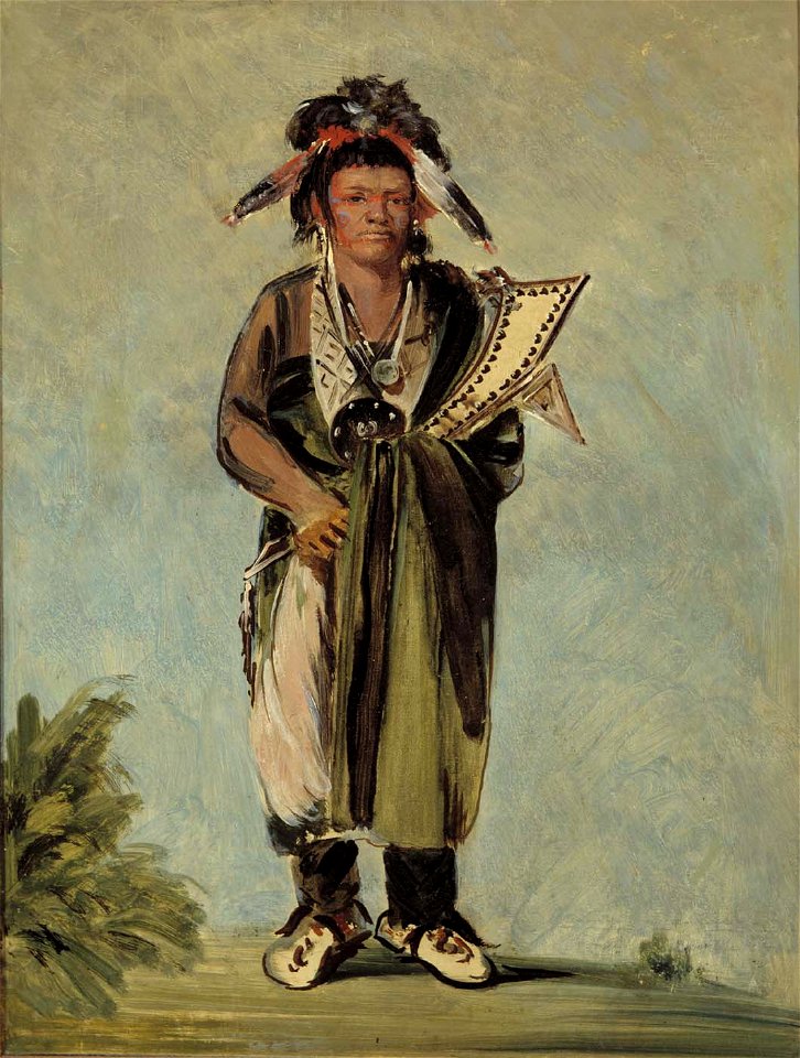 George Catlin - Wah-kón-ze-kaw, The Snake - 1985.66.213 - Smithsonian American Art Museum