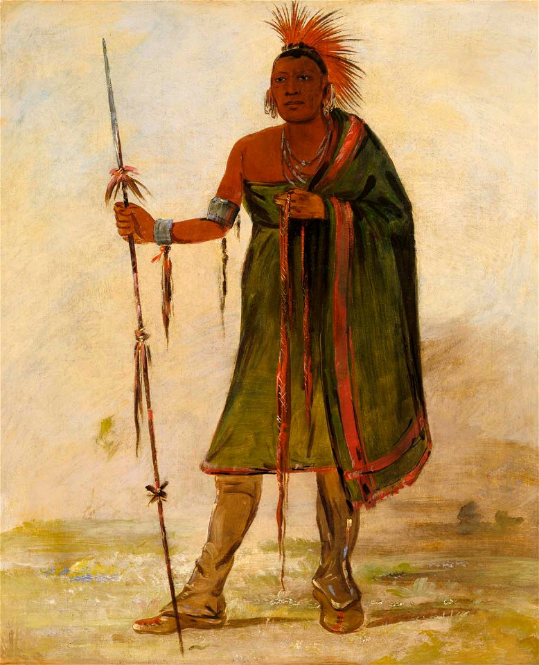 George Catlin - Wash-ím-pe-shee, Madman, a Distinguished Warrior - 1985.66.42 - Smithsonian American Art Museum