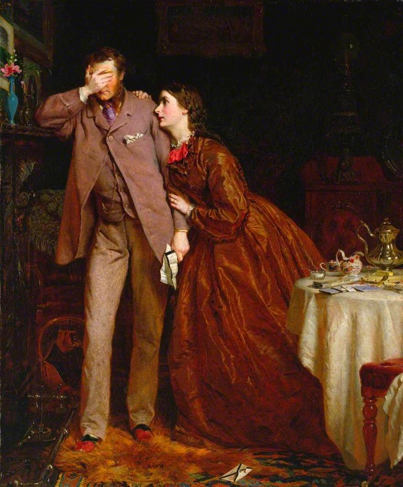 George Elgar Hicks (1824-1914) - Woman's Mission, Companion of Manhood - T00397 - Tate