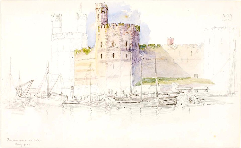 George Elbert Burr - Caernarvon Castle - 1983.83.285 - Smithsonian American Art Museum