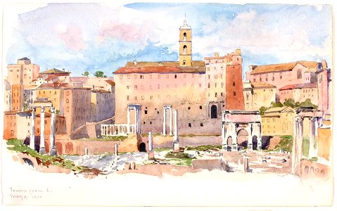 George Elbert Burr - Forum from E - 1983.83.128 - Smithsonian American Art Museum