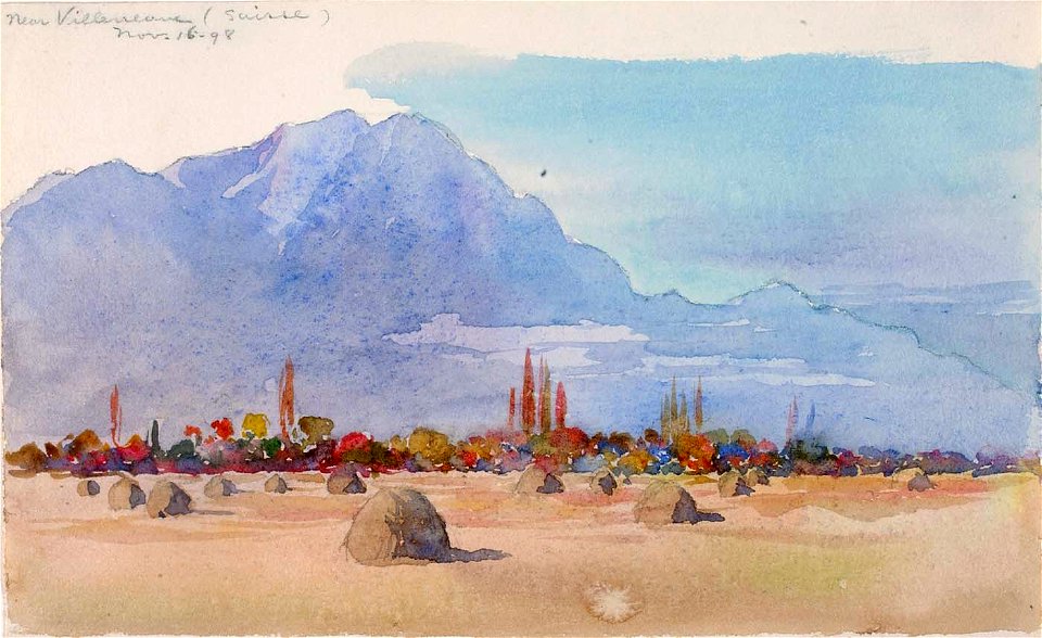 George Elbert Burr - Near Villeneuve, Suisse - 1983.83.194 - Smithsonian American Art Museum