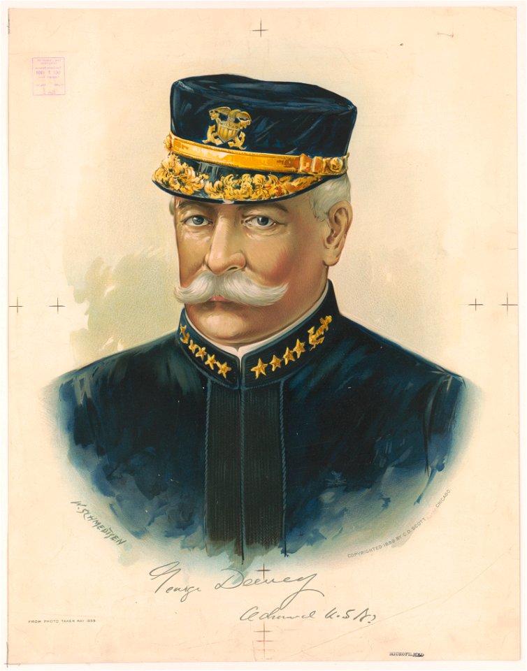 George Dewey Admiral U. SN! - W. Schmedtsen from a photo taken May 1899. LCCN2012648882