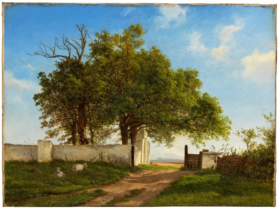 George Emil Libert - Landscape with a Cemetary - NM 7499 - Nationalmuseum