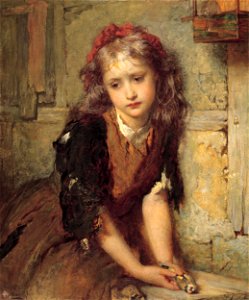 George Elgar Hicks - The dead goldfinch (All that was left to love) - Google Art Project