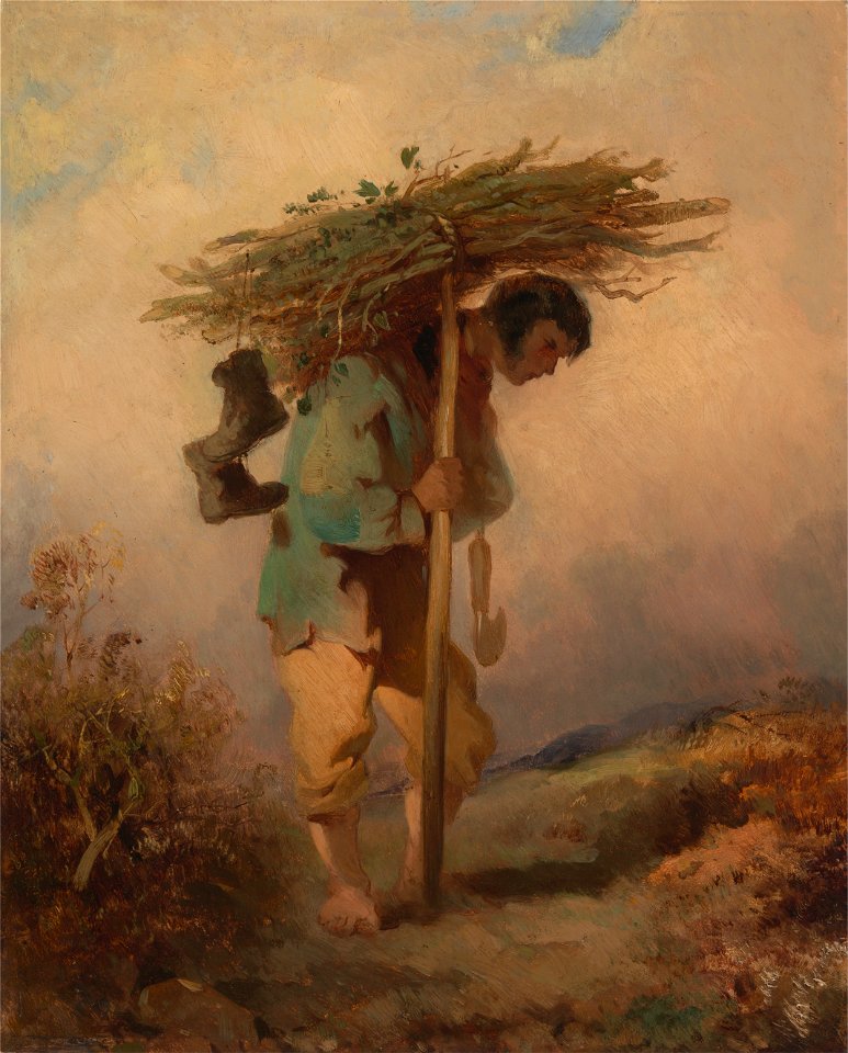 George Chinnery - A Man Carrying Faggots - Google Art Project