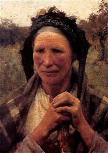 George Clausen - Head of a Peasant
