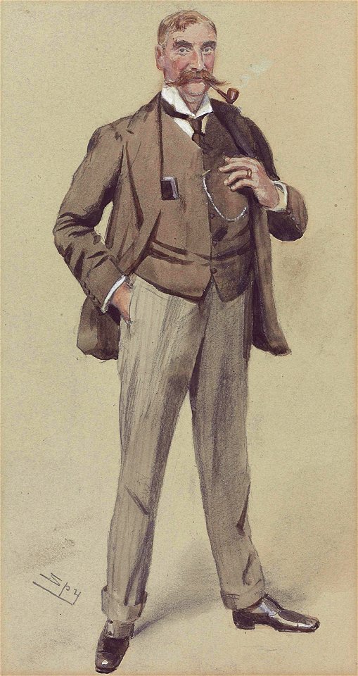 George FitzRoy Henry Somerset, 3rd Baron Raglan (1857-1921), by Leslie Matthew Ward 'Spy' (1851-1922)