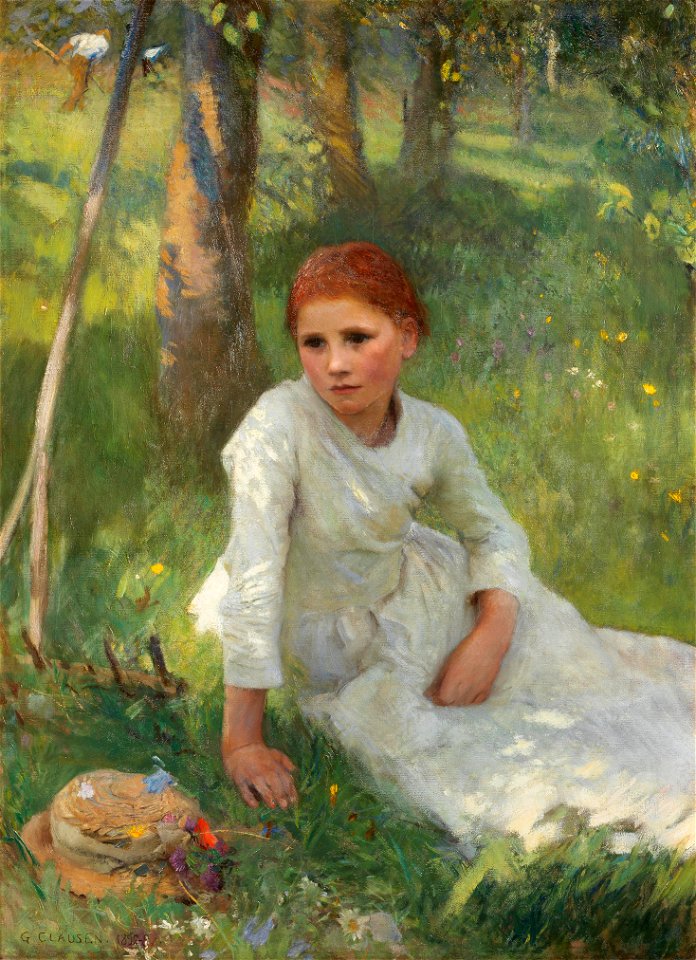 George Clausen - Noon in the Hayfield
