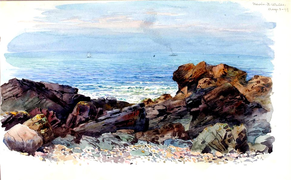 George Elbert Burr - Nevin, North Wales - 1983.83.280 - Smithsonian American Art Museum