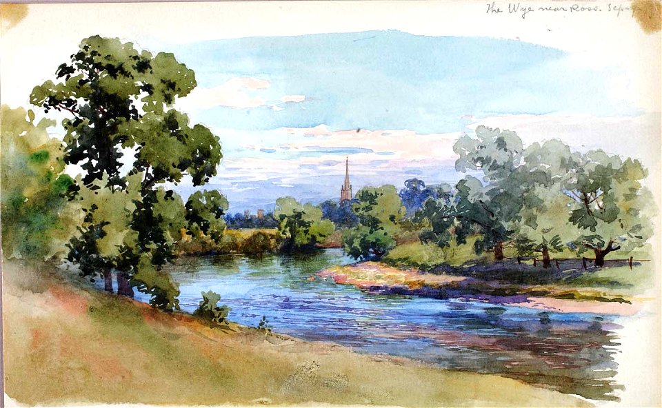 George Elbert Burr - The Wye near Ross - 1983.83.275 - Smithsonian American Art Museum