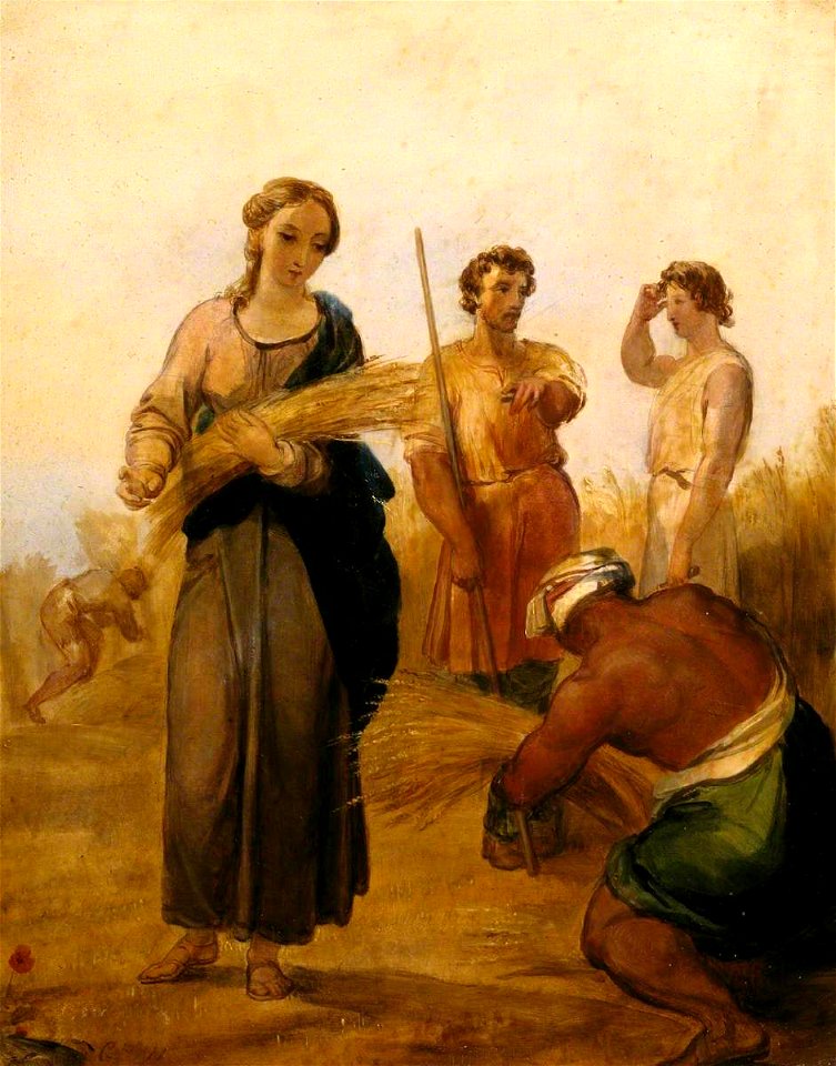 George Frederic Watts (1817-1904) - Ruth and Boaz - N04555 - National Gallery