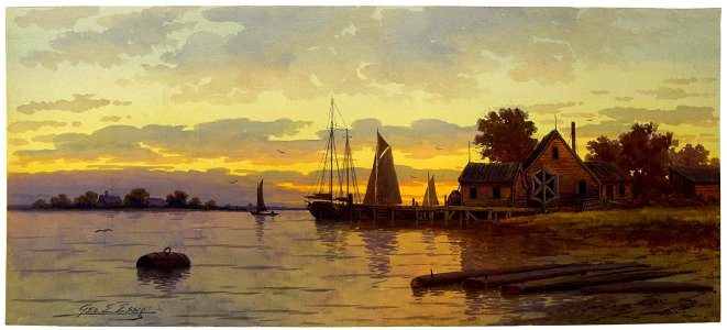 George Emerick Essig - Sunset after a Rain - 1919.36.1 - Reading Public Museum