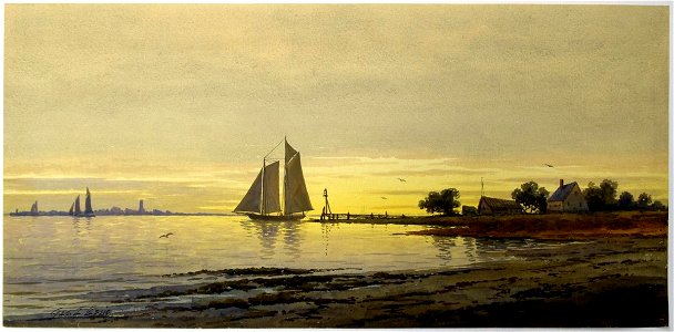 George Emerick Essig - Twilight Along the Beach - 1919.49.1 - Reading Public Museum