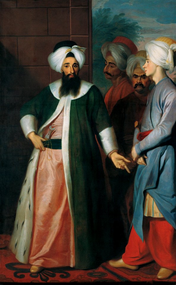 George Engelhardt Schröder - Kozbekçi Mustafa Ağa and his Retinue - Google Art Project