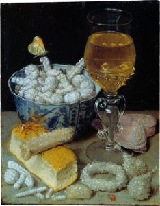 George Flegel Still-Life with Bread and Confectionary