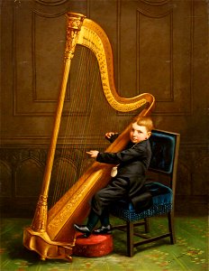 George Frederick Harris - Boy with a Harp