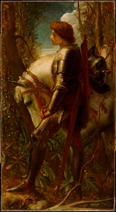 George Frederick Watts - Sir Galahad - 1943.209 - Fogg Museum. Free illustration for personal and commercial use.