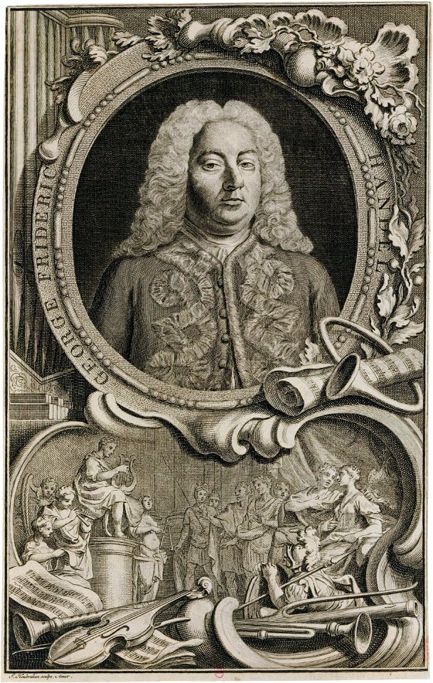 George Frideric Handel by Houbraken 1760