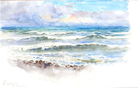 George Elbert Burr - At Pwllheli, N. Wales - 1983.83.183 - Smithsonian American Art Museum