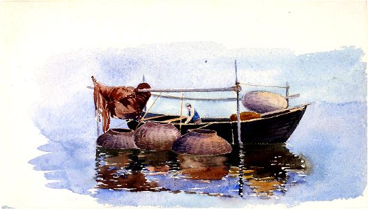 George Elbert Burr - Untitled-Fishing Boat - 1983.83.282 - Smithsonian American Art Museum