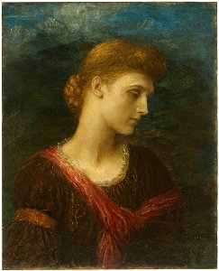 George Frederick Watts - Violet Lindsay - 1943.766 - Fogg Museum. Free illustration for personal and commercial use.