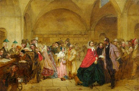 George Elgar Hicks (1824-1914) - Dividend Day at the Bank of England - 207840 - National Trust