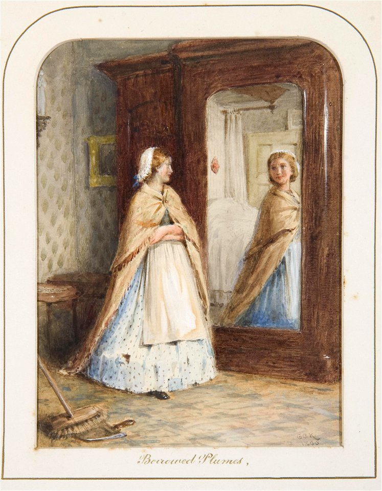 George Goodwin Kilburne Borrowed plumes 1866