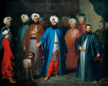 George Engelhardt Schröder - Mehmed Said Efendi and his Retinue - Google Art Project