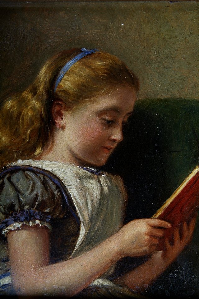 George Goodwin Kilburne Young girl reading