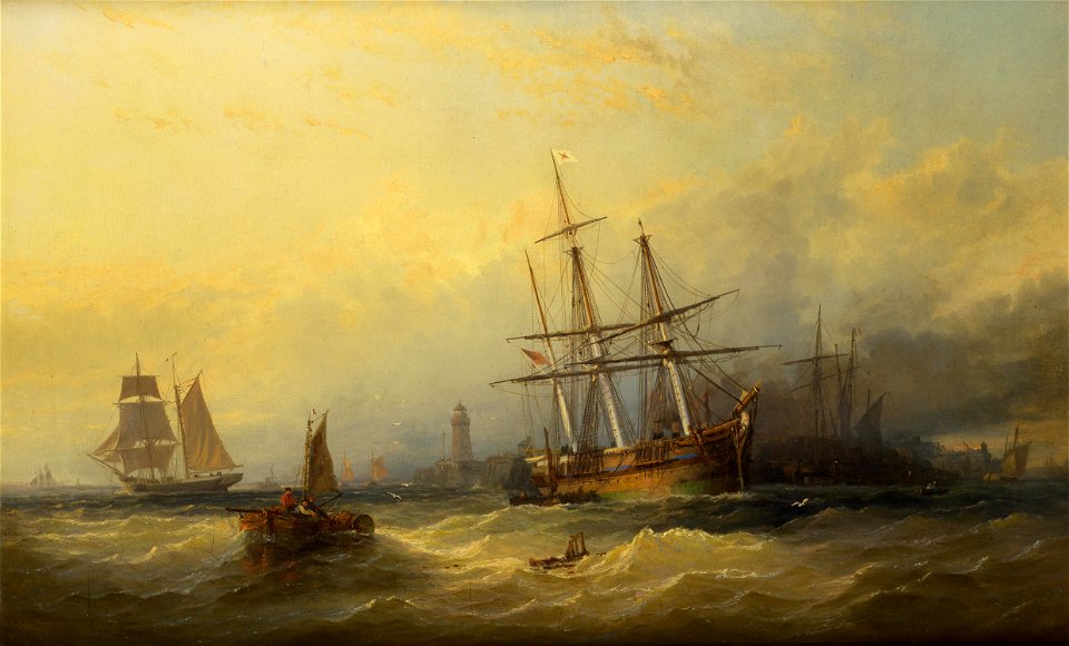 George Gregory - Evening off the harbour mouth