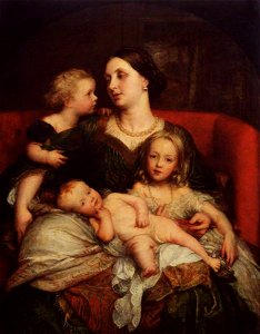 George Frederic Watts (1817-1904) - Mrs George Augustus Frederick Cavendish-Bentinck and her Children - N05806 - National Gallery