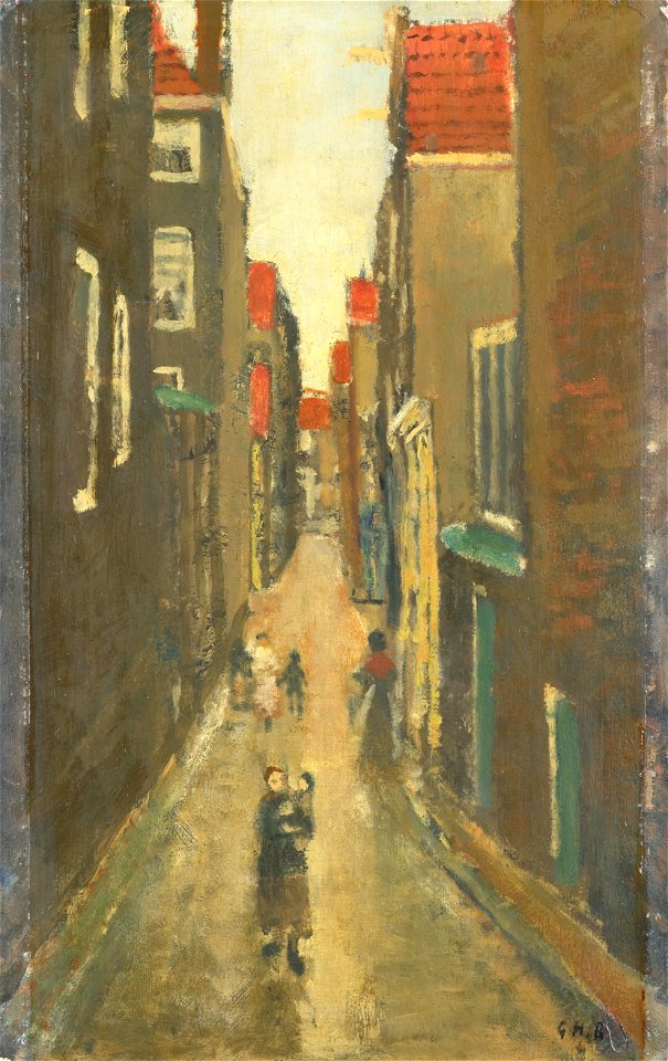George Hendrik Breitner - Buurtje in de Amsterdamse Jordaan