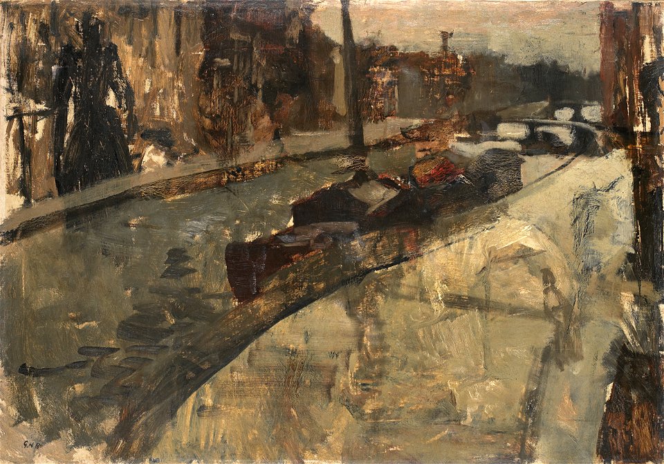 George Hendrik Breitner - De Prinsengracht bij de Lauriergracht