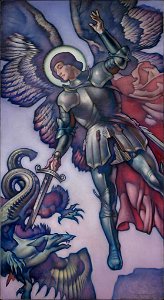 George Hawley Hallowell - St. Michael Slaying the Dragon - 2009.2786 - Museum of Fine Arts