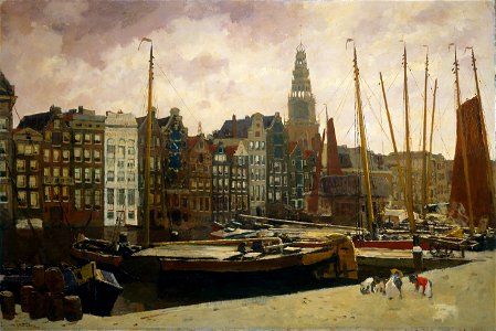 George Hendrik Breitner - Het Damrak te Amsterdam