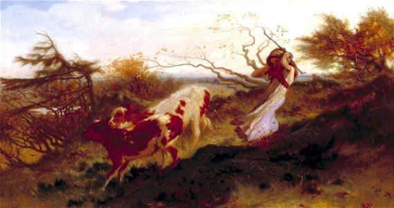 George Heming Mason (1818-1872) - Wind on the Wold - N01568 - National Gallery