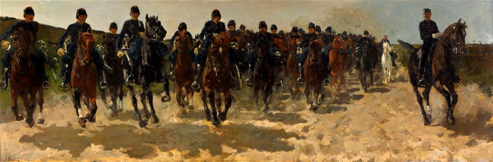 George Hendrik Breitner - Cavalry - Google Art Project