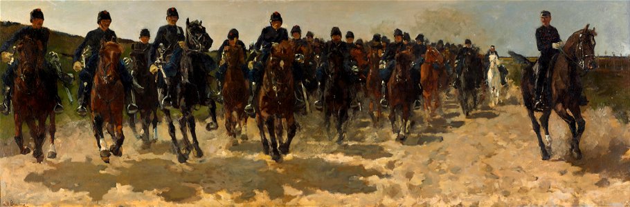 George Hendrik Breitner - Cavalry - Google Art Project