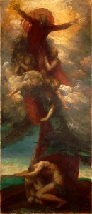 George Frederick Watts - The Denunciation of Adam and Eve - 1943.211 - Fogg Museum. Free illustration for personal and commercial use.