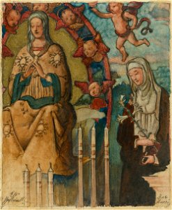 George Hawley Hallowell - The Assumption of the Virgin - P3w39 - Isabella Stewart Gardner Museum