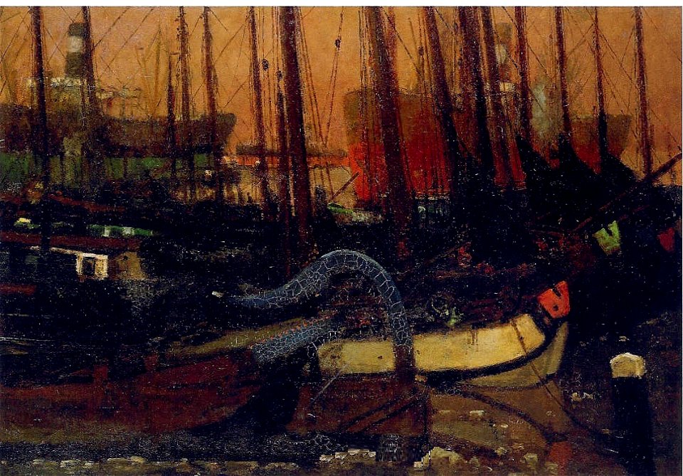 George Hendrik Breitner - Schepen in het ijs