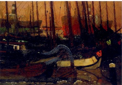 George Hendrik Breitner - Schepen in het ijs