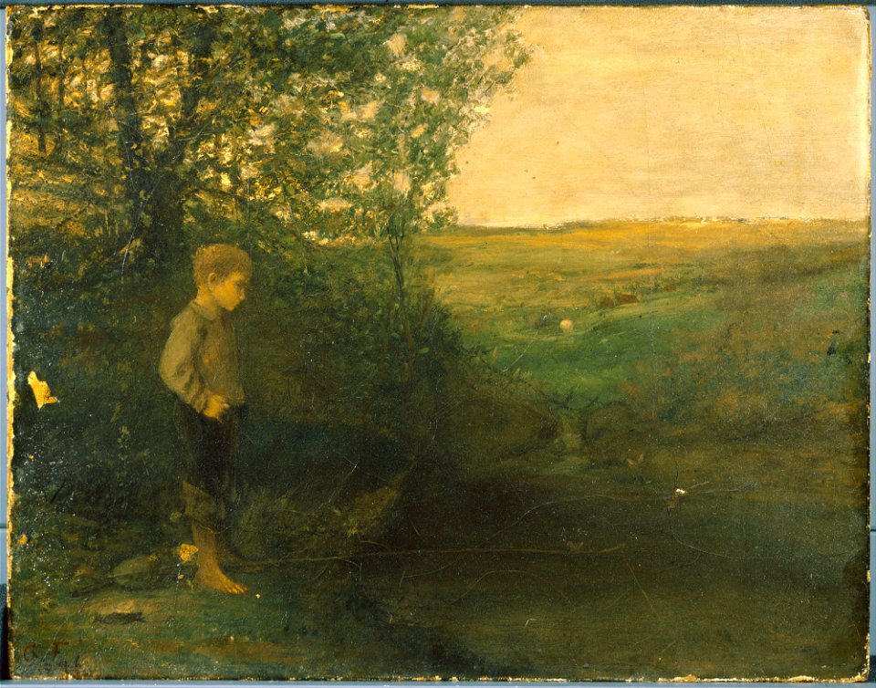 George Fuller - Boy Fishing - Google Art Project